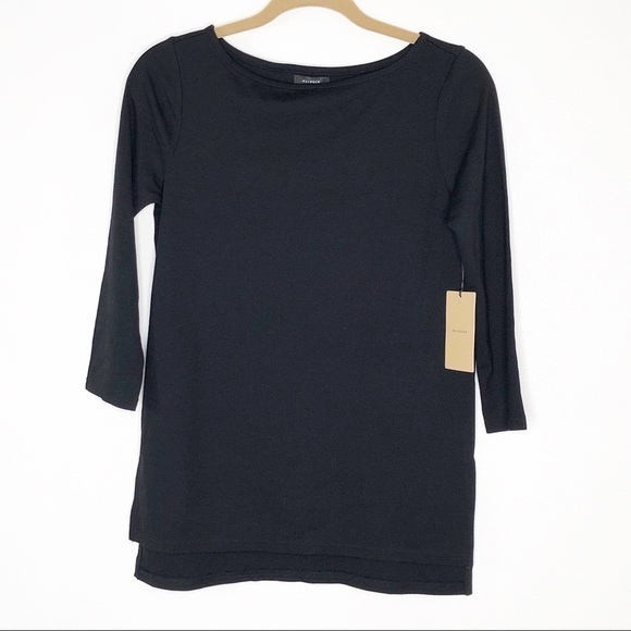 Halogen black boat neck tunic Size XSP - Picture 3 of 8